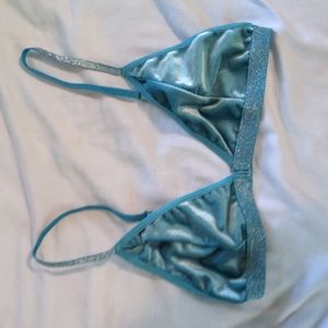 Velvet blue bralette